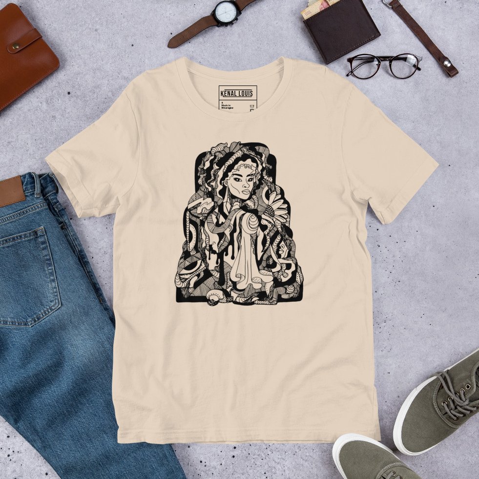Mirage Black Culture tee number one with striking afrocentric streetwear inspired graphic artwork