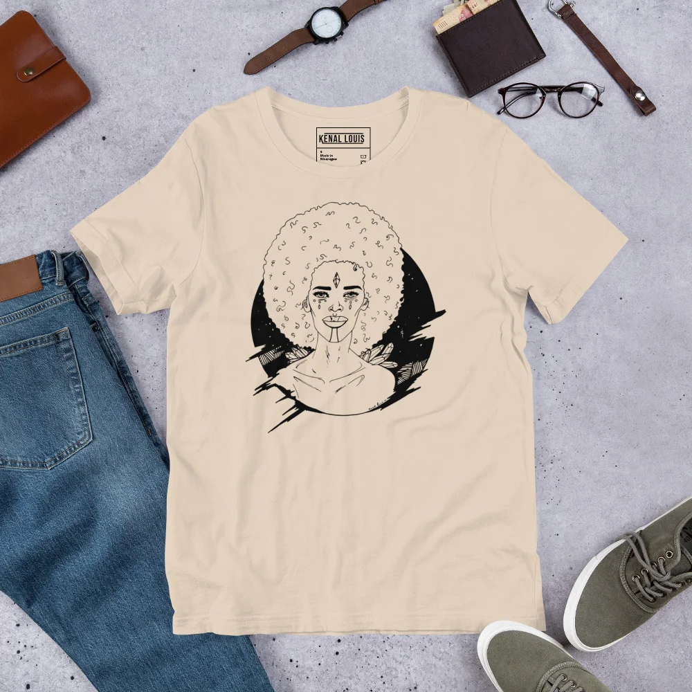 Cosmic Afro Eve T-Shirt - Black Culture Women's Tee