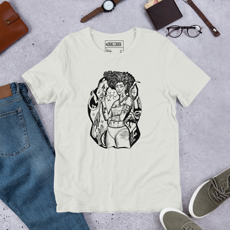 Sagittarius goddess zodiac art tee perfect gifts for astrology lovers who cherish celestial style