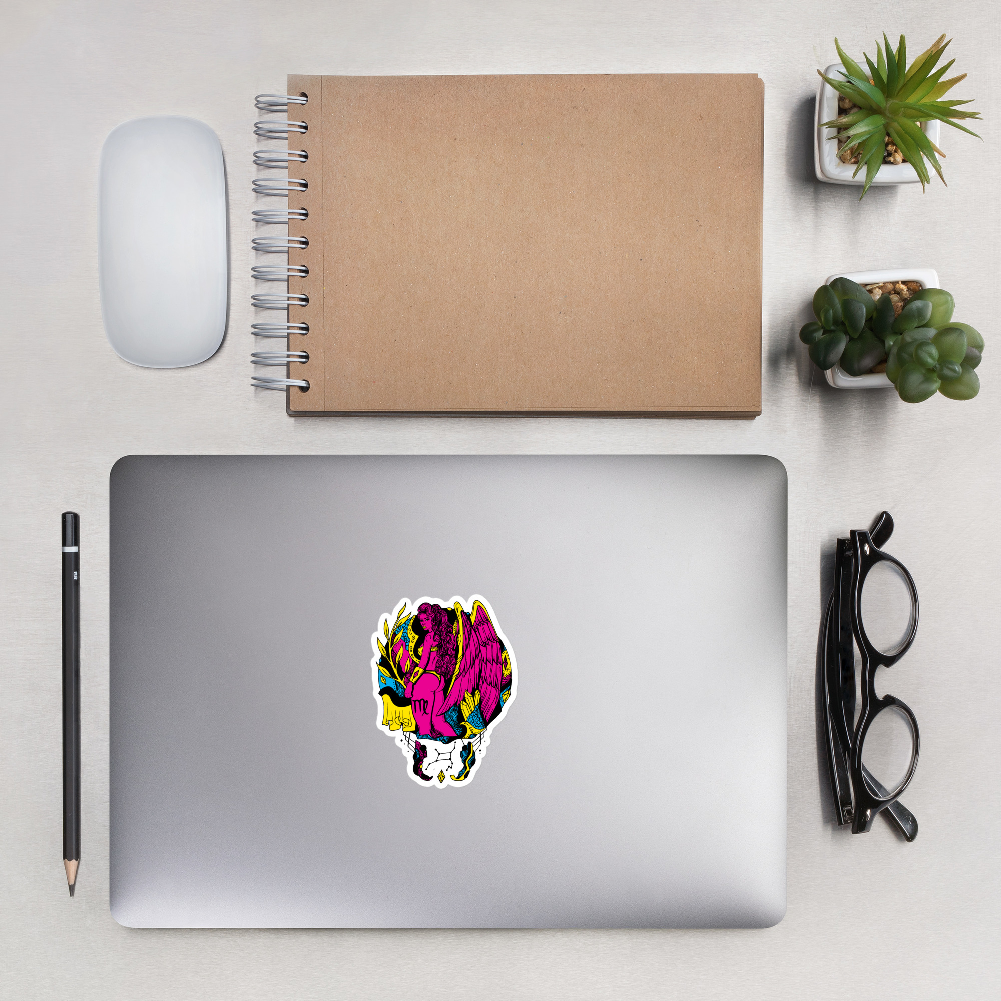 CMYK Virgo Beauty Virgo Sticker – Bold Zodiac Vinyl Decal - Image 4