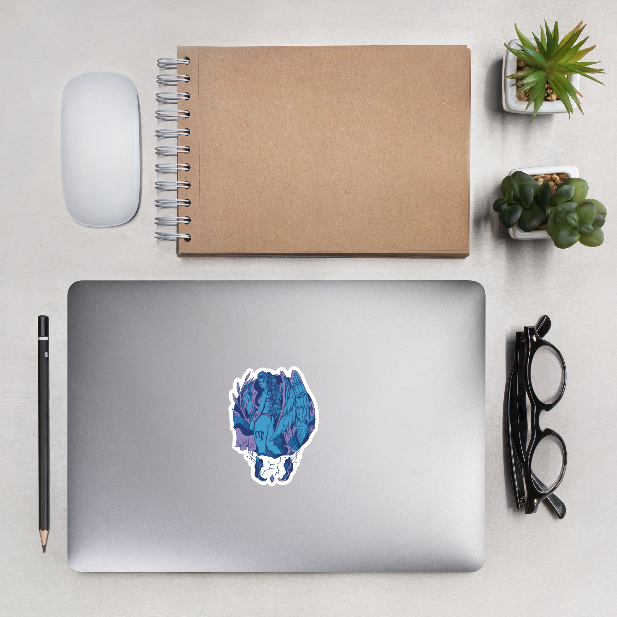 Mountain Blue Virgo Beauty - Virgo Stickers - Image 4