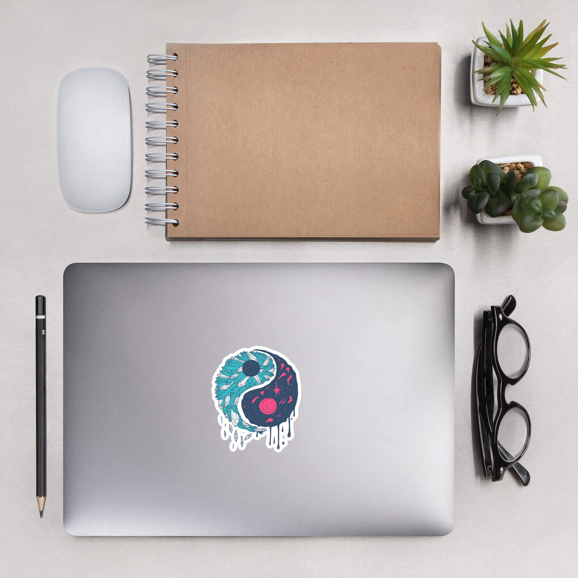 Sofea Yin Yang Crystals and Night Sky - Yin Yang Stickers - Image 4