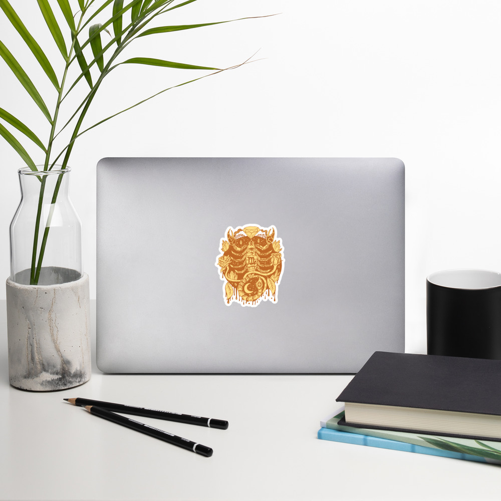 Terracotta Mystic Scorpio Zodiac - Scorpio Stickers - Image 5