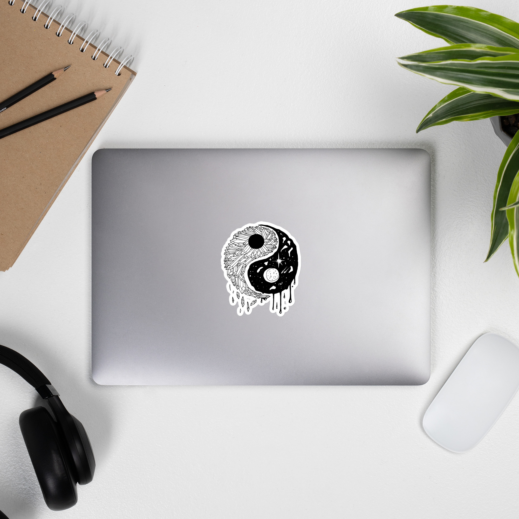 Yin Yang Crystals and Night Sky - Yin Yang Stickers - Image 6