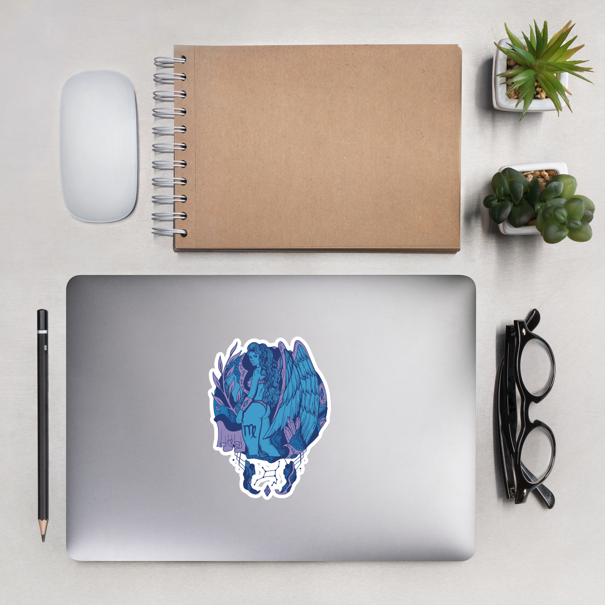 Mountain Blue Virgo Beauty - Virgo Stickers - Image 7