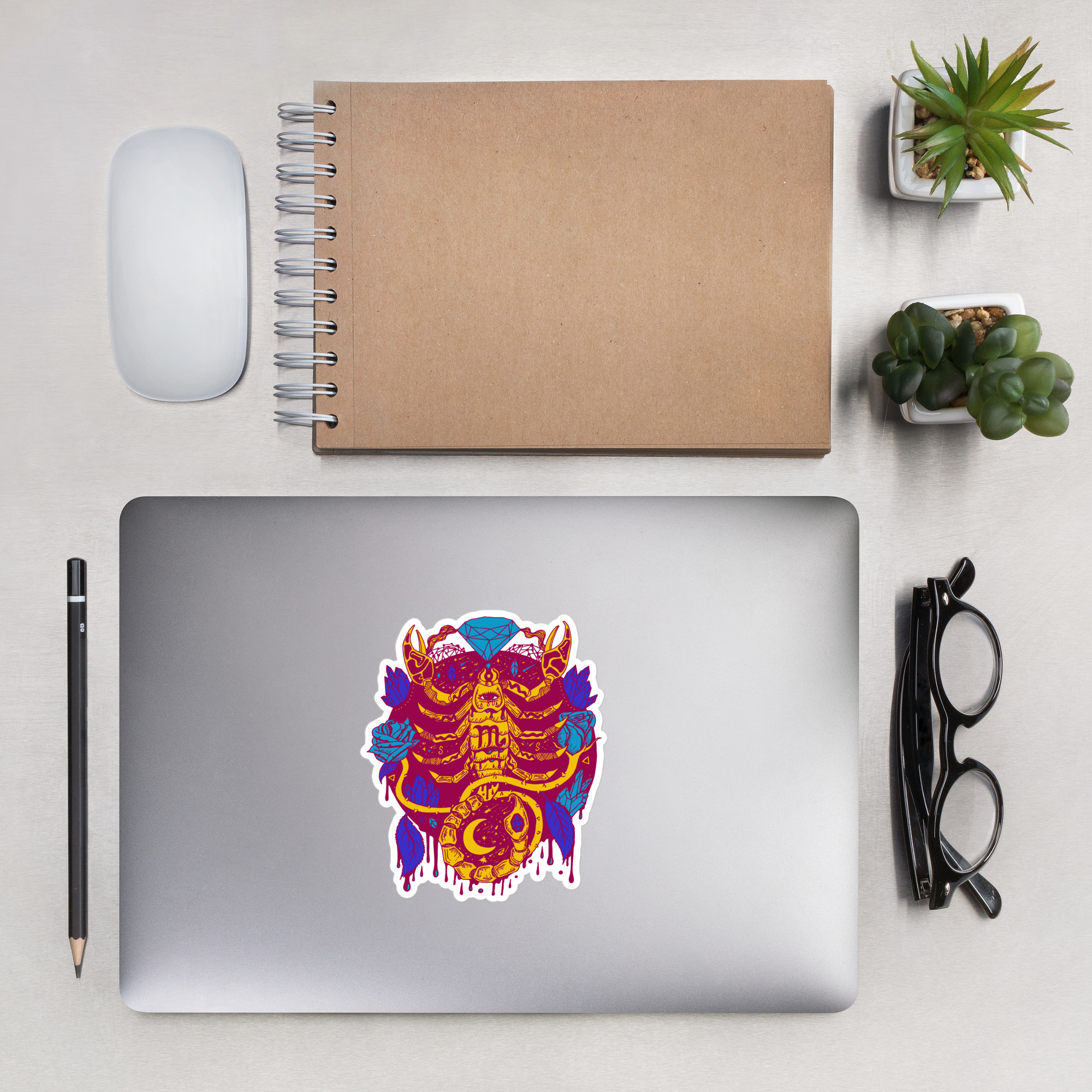 Triadic Mystic Scorpio Zodiac - Scorpio Stickers - Image 7