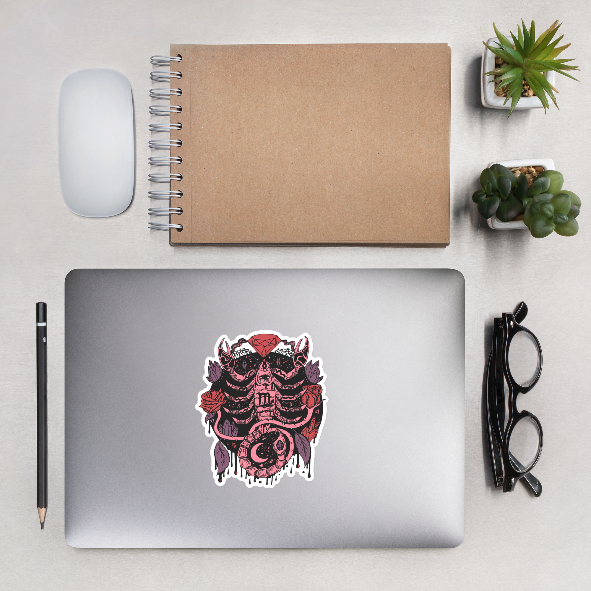 Amber and Rose Mystic Scorpio Zodiac - Scorpio Stickers - Image 7