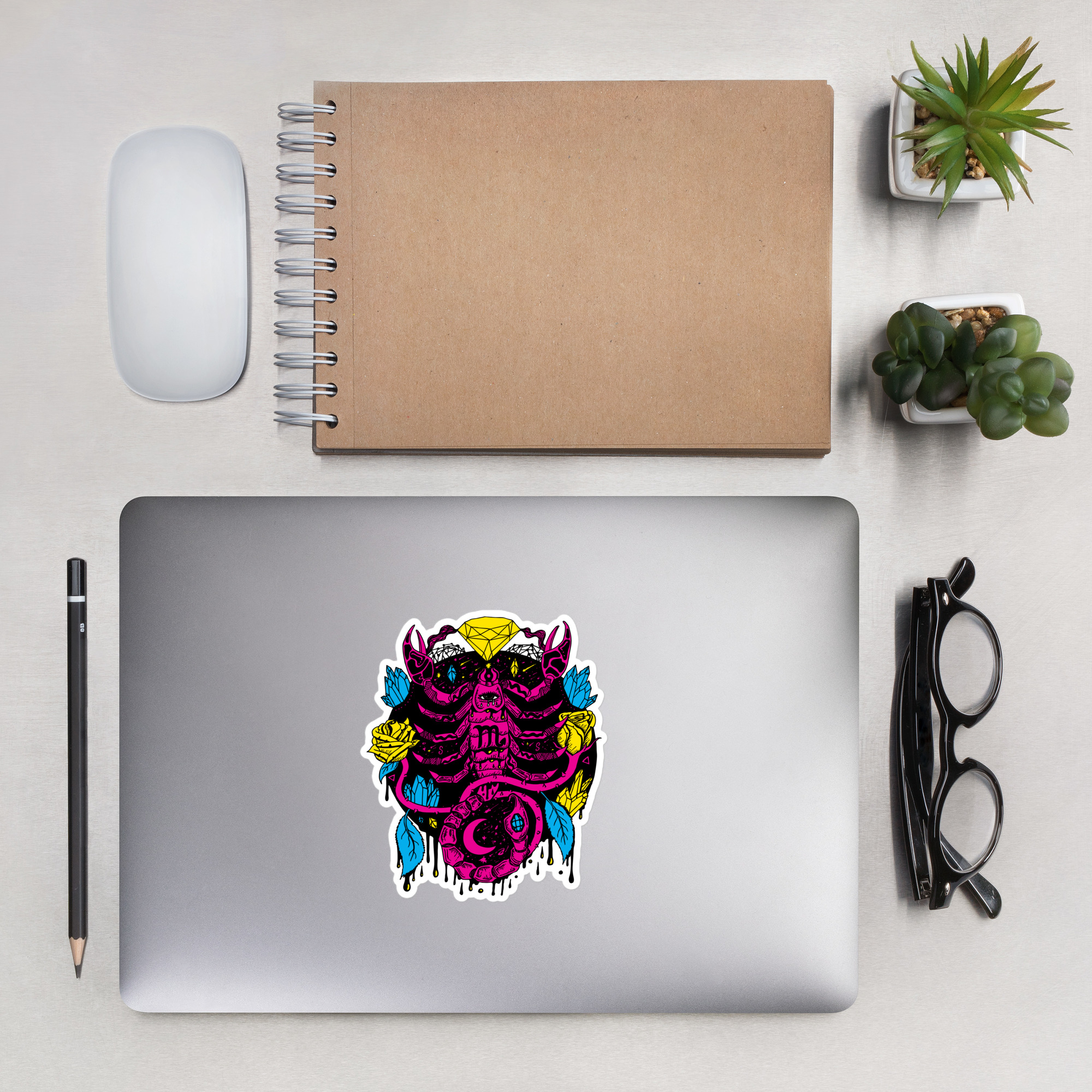 CMYK Mystic Scorpio Zodiac - Scorpio Stickers - Image 7