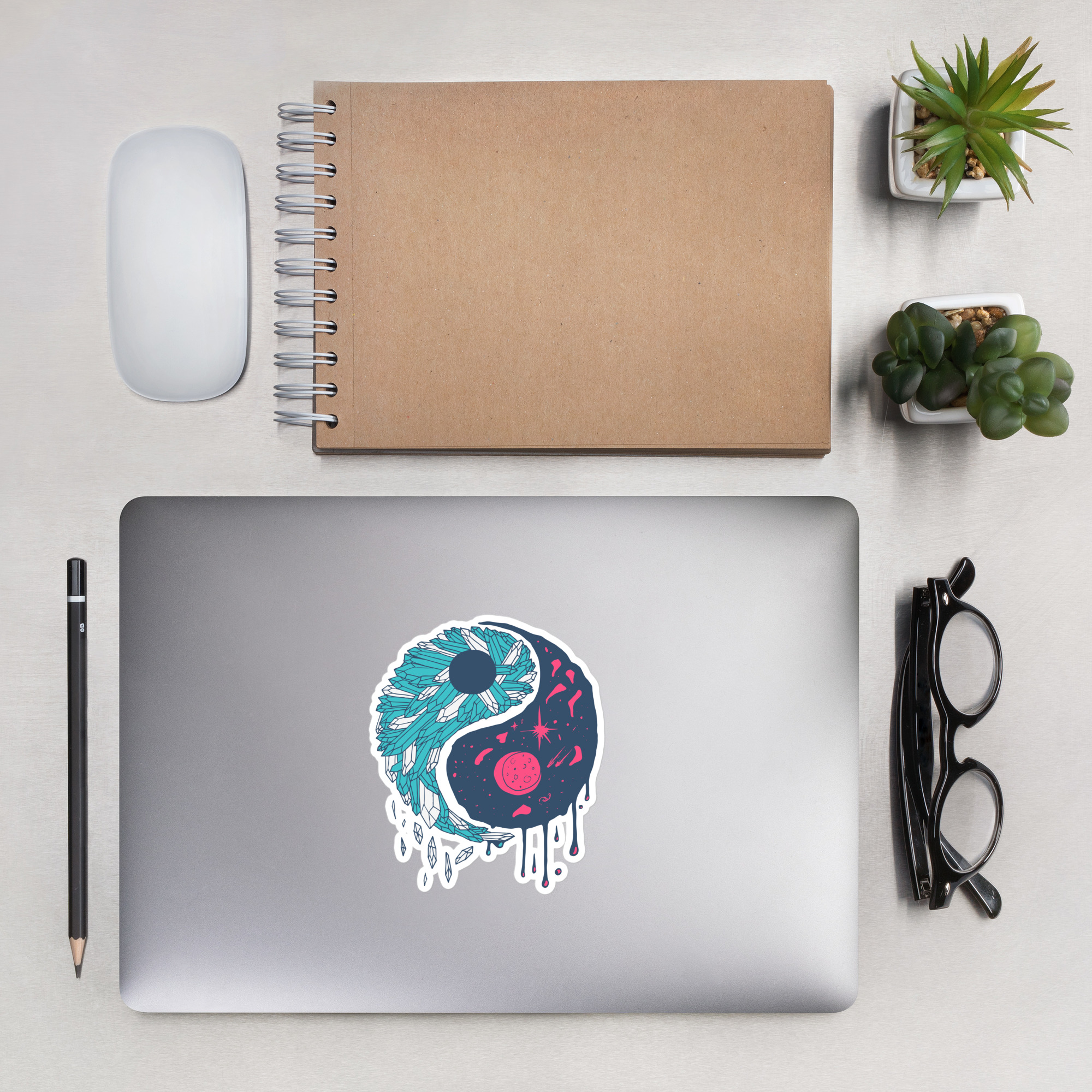Sofea Yin Yang Crystals and Night Sky - Yin Yang Stickers - Image 7