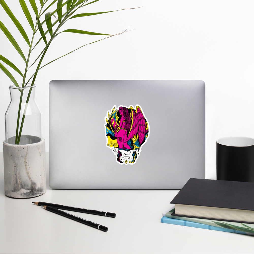 CMYK Virgo Beauty Virgo Sticker – Bold Zodiac Vinyl Decal - Image 8