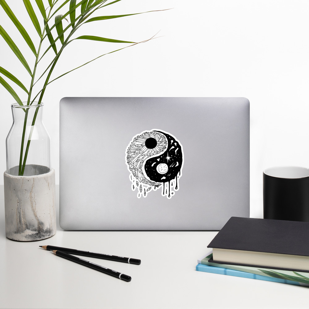 Yin Yang Crystals and Night Sky - Yin Yang Stickers - Image 8
