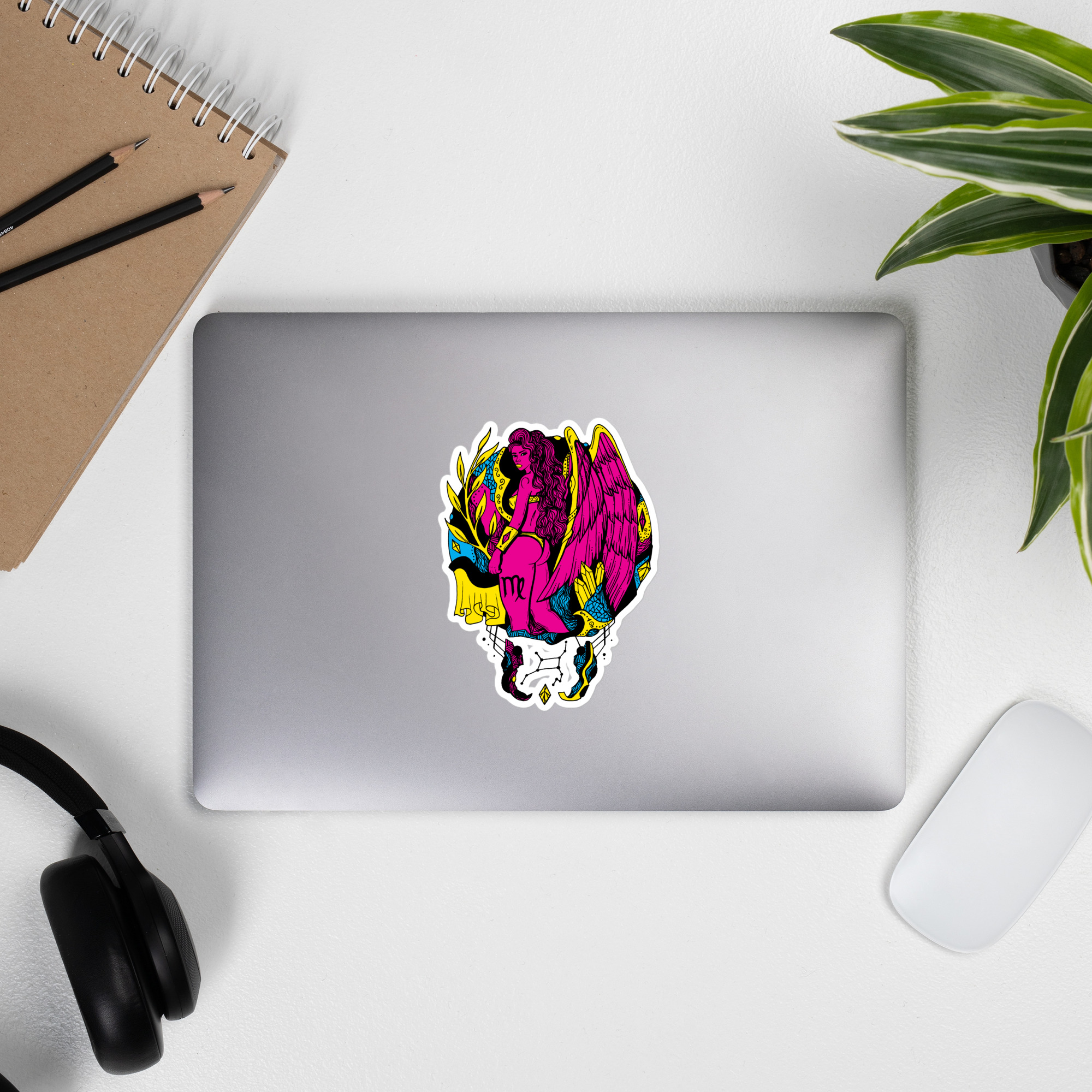 CMYK Virgo Beauty Virgo Sticker – Bold Zodiac Vinyl Decal - Image 9