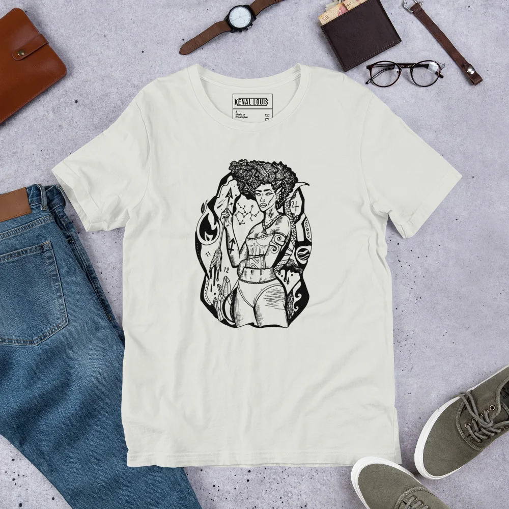 Sagittarius Goddess T-Shirt - Zodiac Art Tee