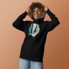 Elephant hoodie with a hand-drawn crowned elephant illustration by Kenal Louis, available in black, green, maroon, purple, and royal blue