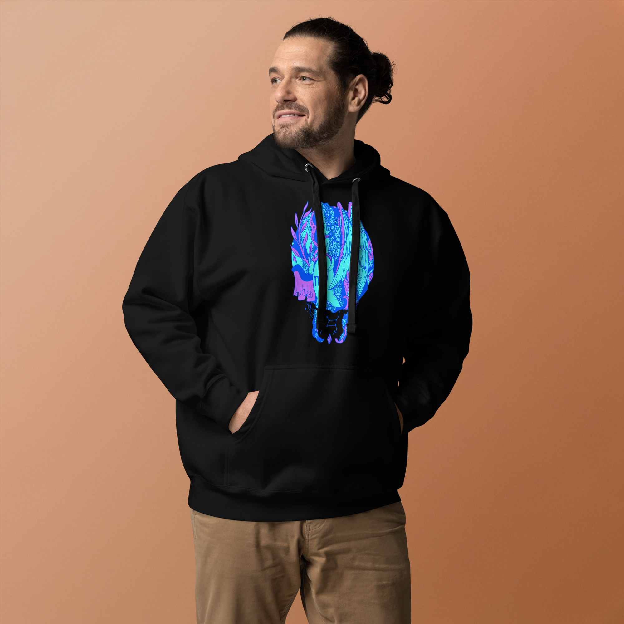 Blue Virgo Beauty Virgo Hoodie – Celestial Streetwear Pull - Image 2