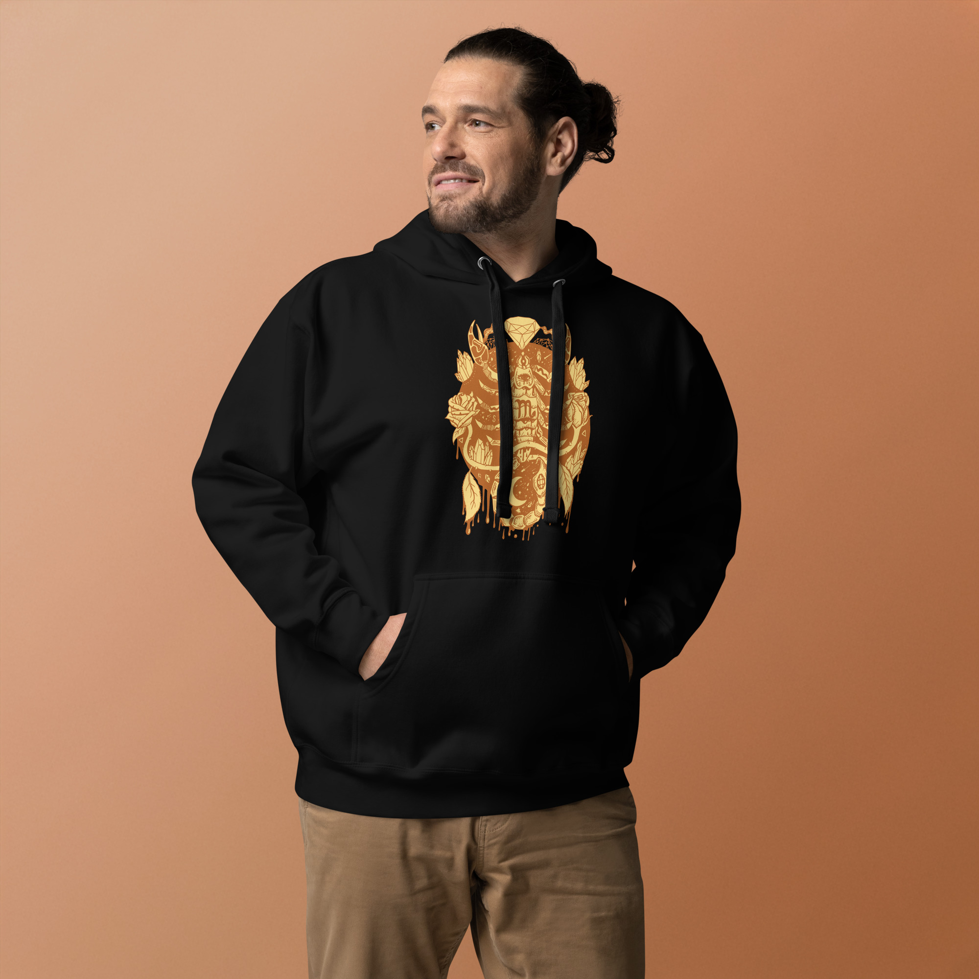 Terracotta Mystic Scorpio Zodiac - Scorpio Hoodie - Image 2
