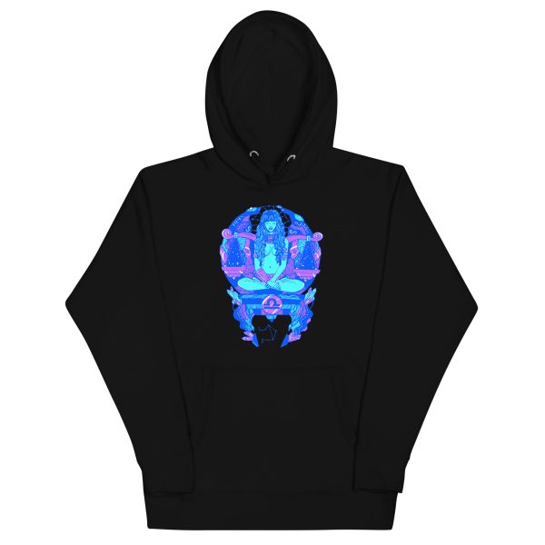 Blue Libra Beauty Zodiac Hoodie – Celestial Streetwear Pull