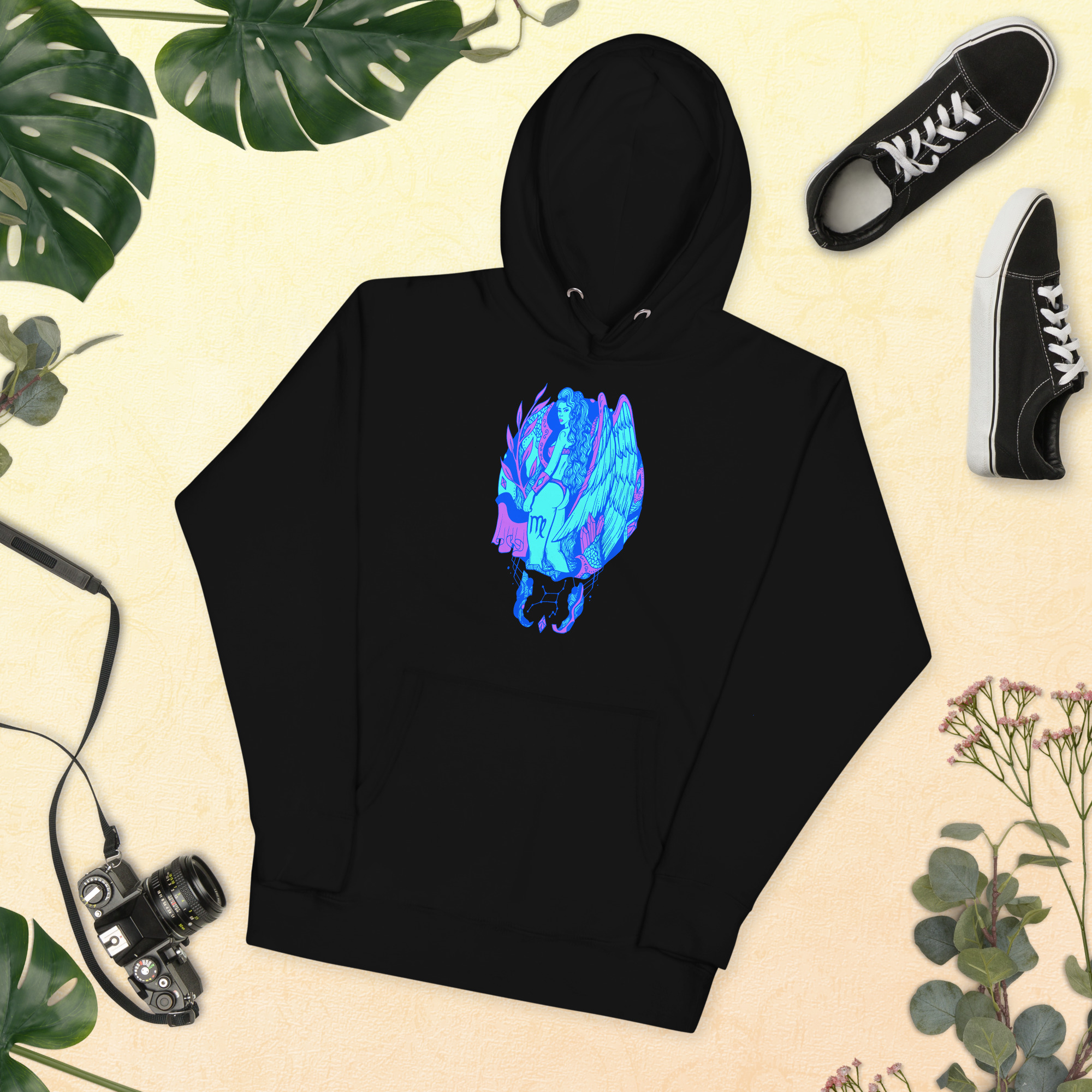 Blue Virgo Beauty Virgo Hoodie – Celestial Streetwear Pull - Image 4