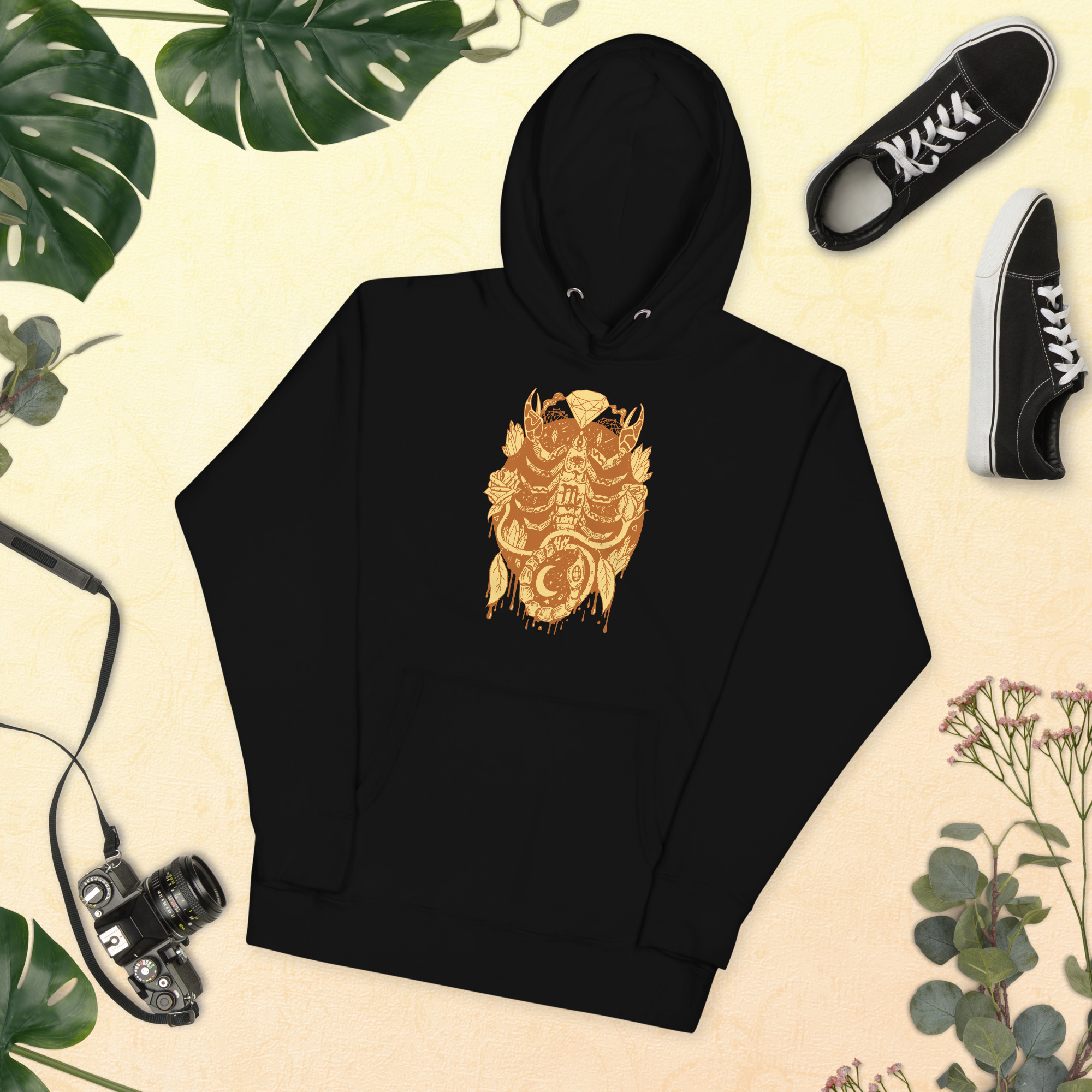 Terracotta Mystic Scorpio Zodiac - Scorpio Hoodie - Image 4