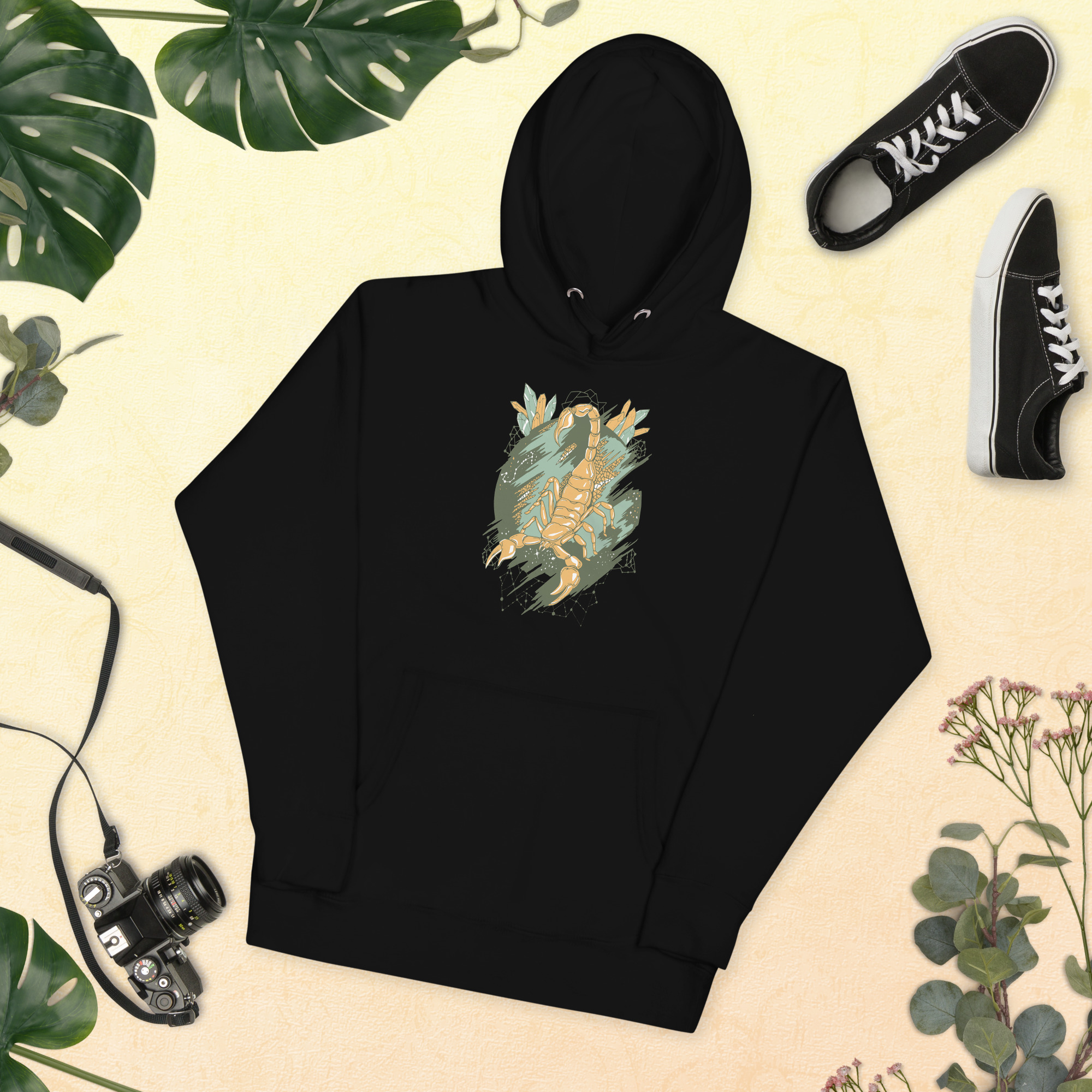 Sage Green Cosmic Scorpion - Scorpion Hoodie - Image 4