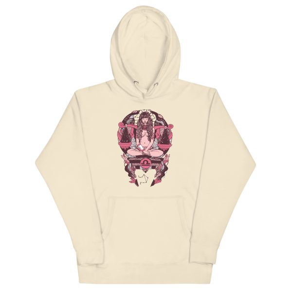 Pink and White Libra Beauty - Libra Hoodie