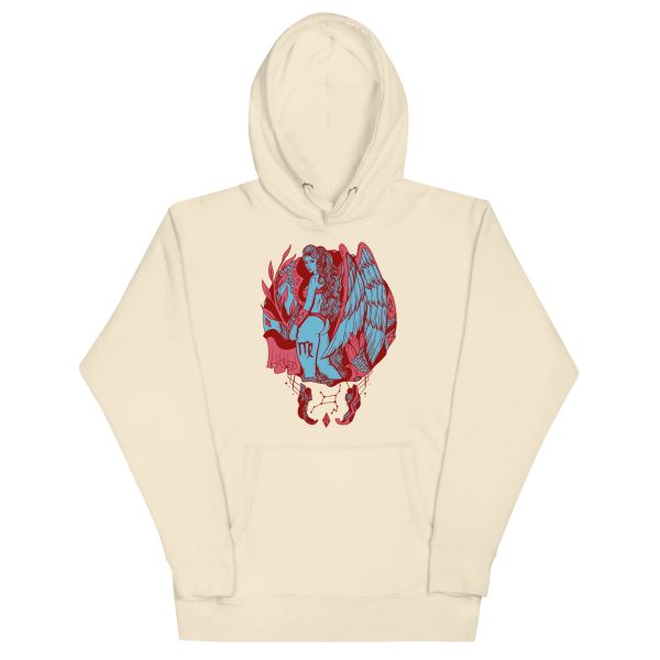 Pastel Blue Virgo Hoodie – Zodiac Art Streetwear Pullover
