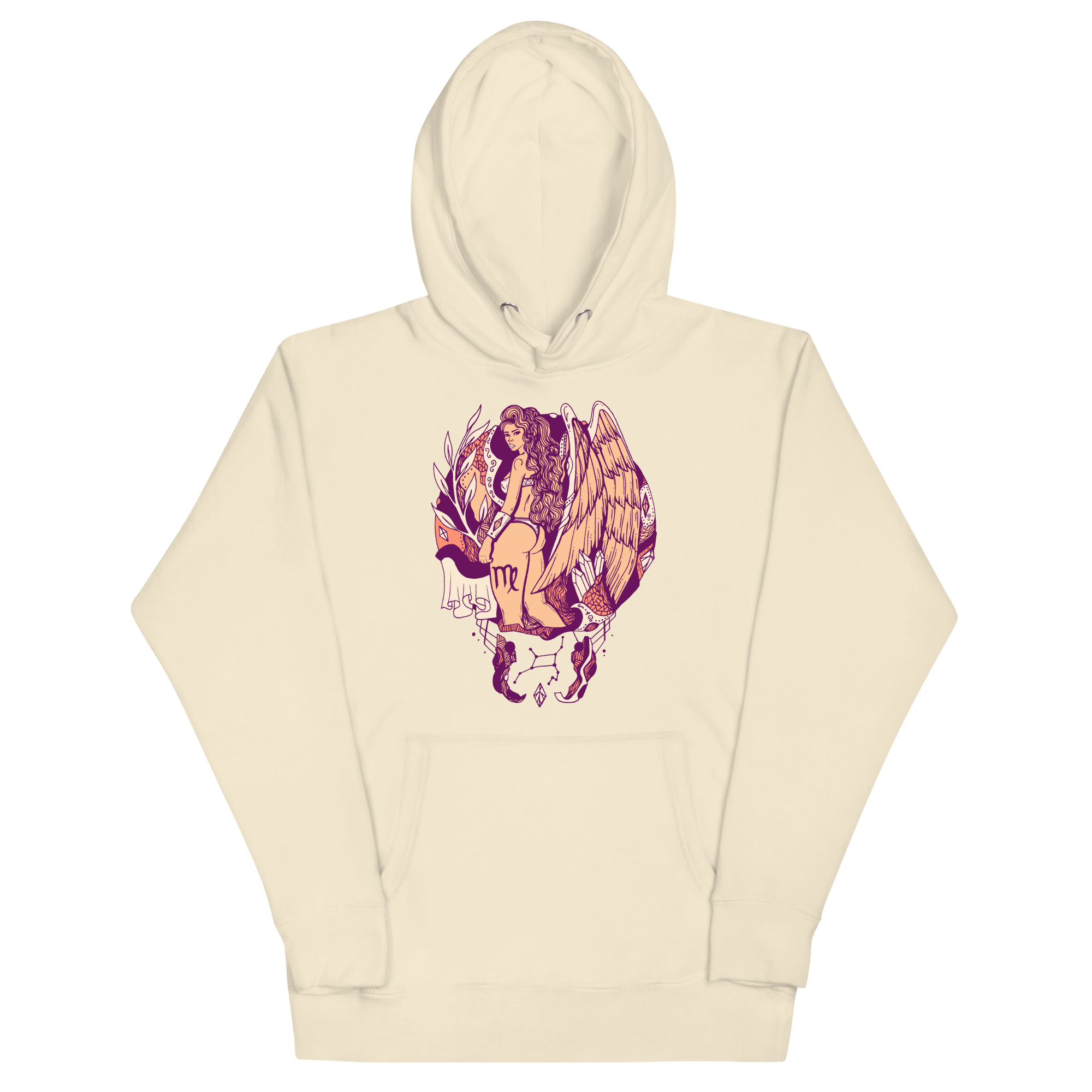 Peach Virgo Beauty Virgo Hoodie – Zodiac Streetwear Pullover