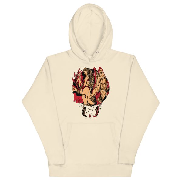 Cream and Red Virgo Beauty - Virgo Hoodie