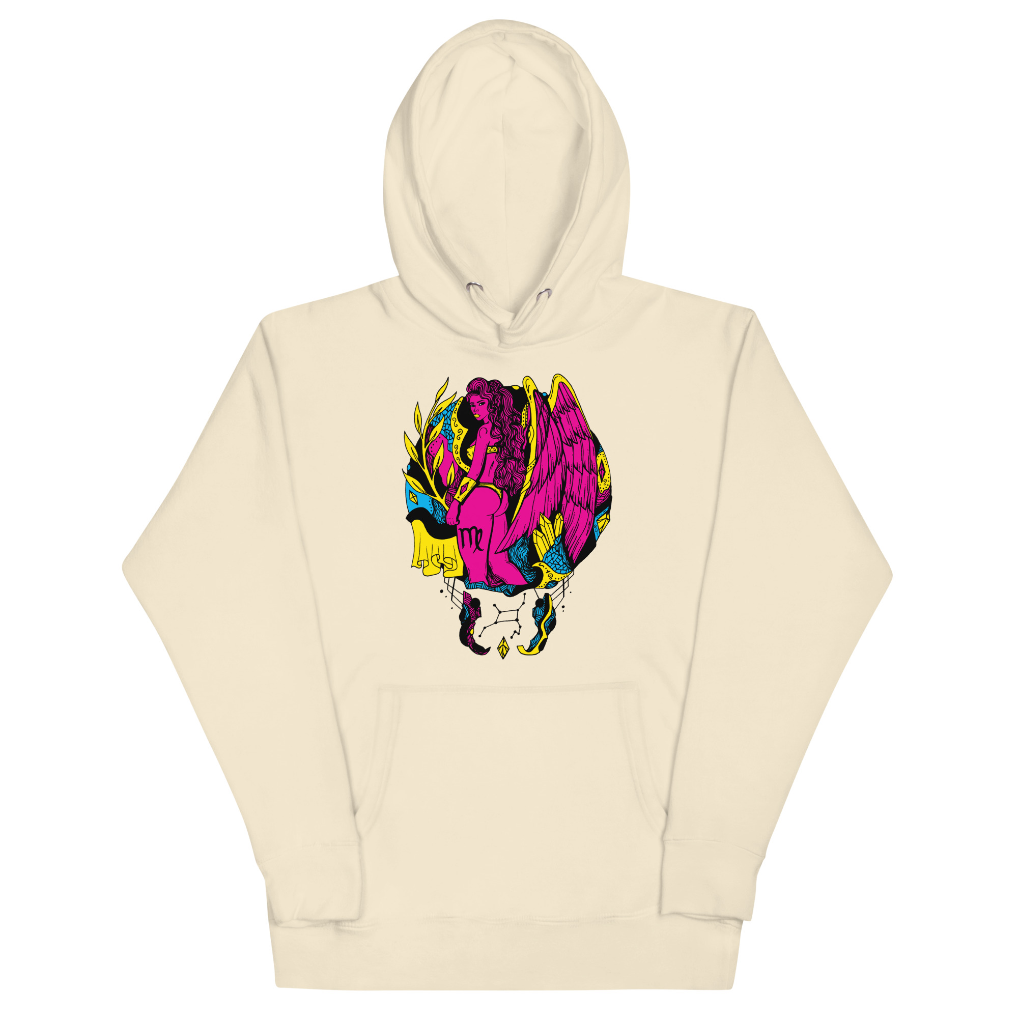 CMYK Virgo Beauty Hoodie – Bold Graphic Zodiac Streetwear