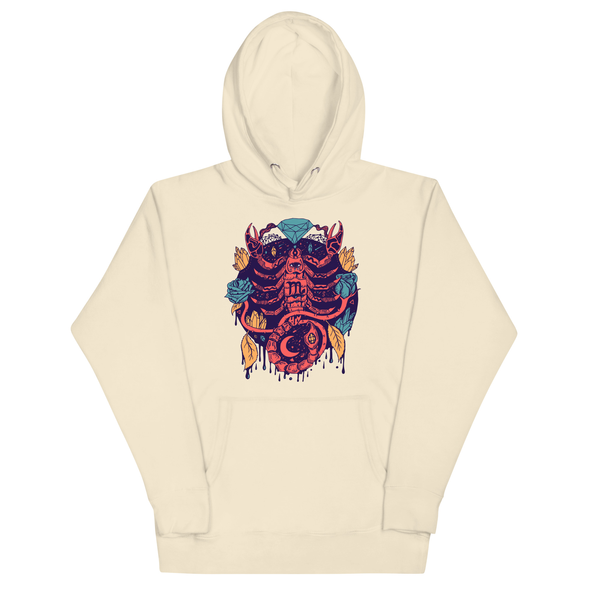 Retro Triadic Mystic Scorpio Zodiac - Scorpio Hoodie
