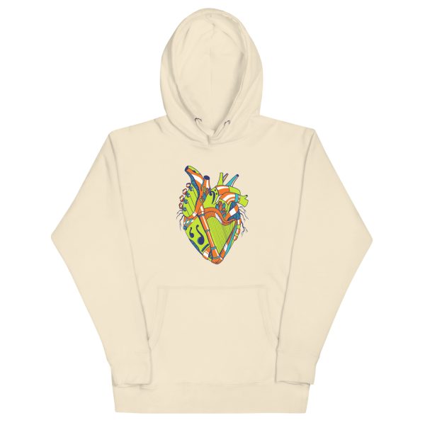 Tetradic Musical Heart No. 2 - Human Heart Hoodie