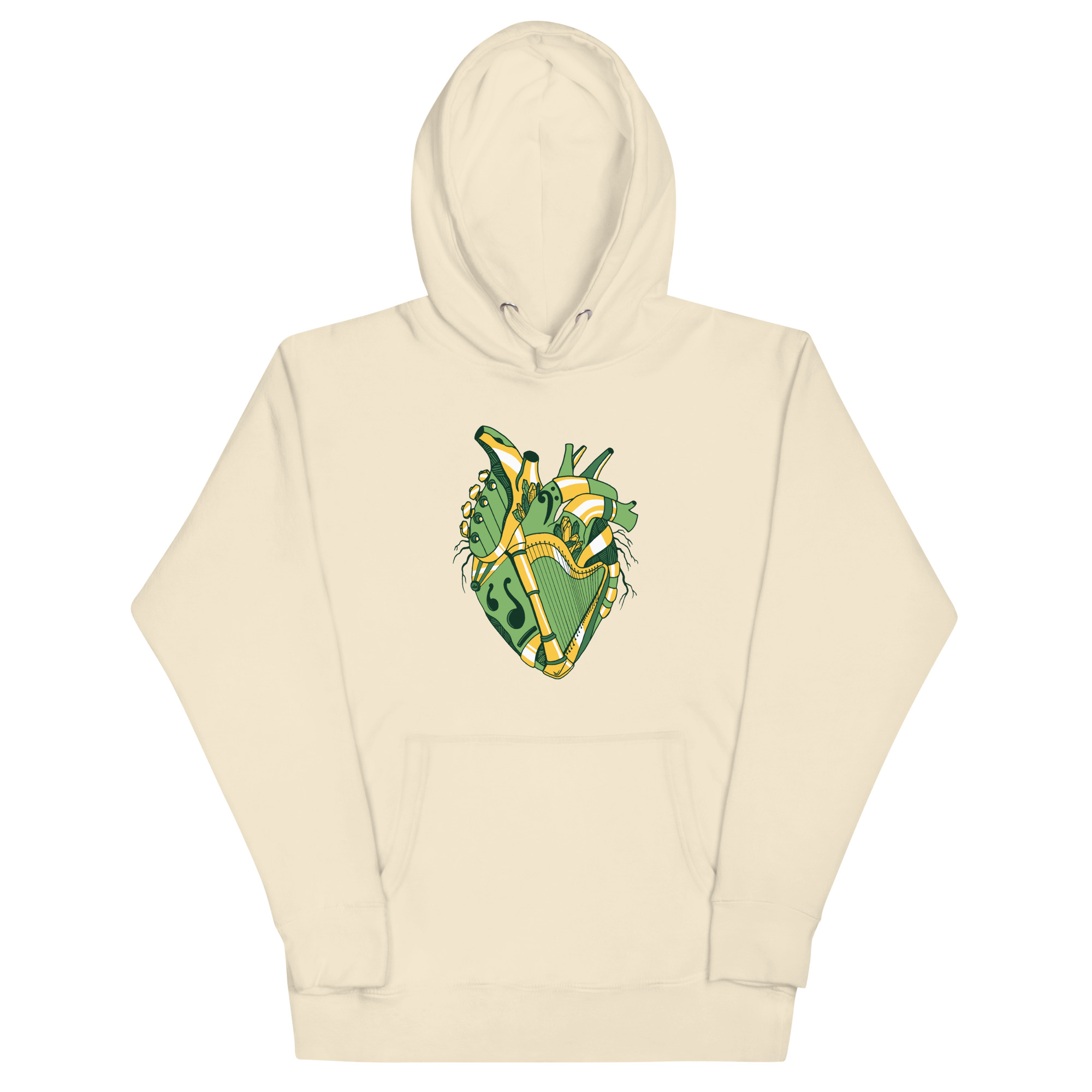 Forrest Green Musical Heart No. 2 - Human Heart Hoodie