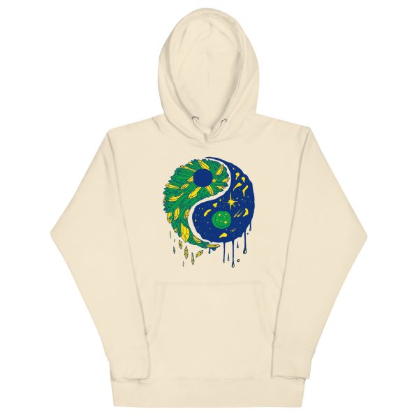 Brasil Yin Yang Crystals and Night Sky - Yin Yang Hoodie