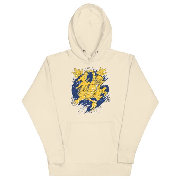 Navy Yellow Cosmic Scorpion - Scorpion Hoodie