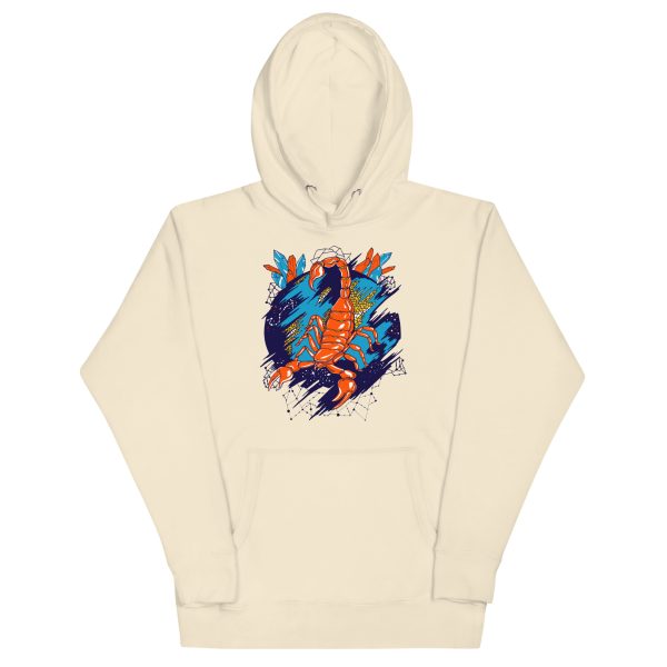 Orange and Blue Cosmic Scorpion - Scorpion Hoodie