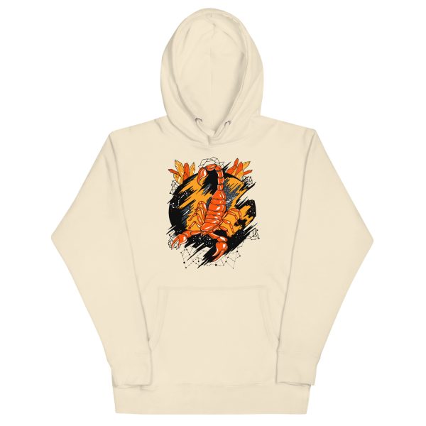 Orange and Grey Cosmic Scorpion - Scorpion Hoodie