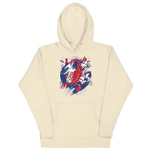 Red White and Blue Cosmic Scorpion - Scorpion Hoodie