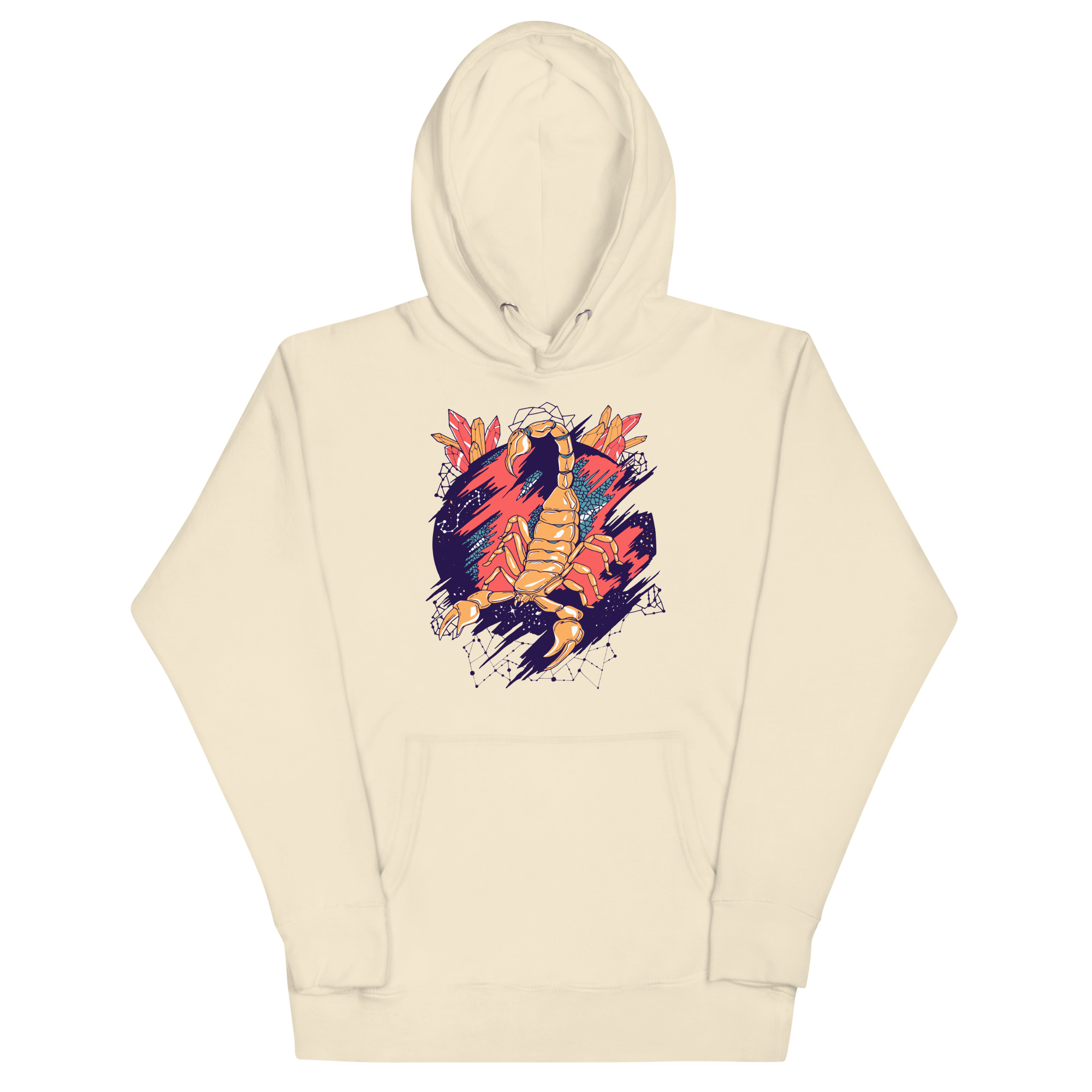 Retro Triadic Cosmic Scorpion - Scorpion Hoodie