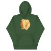 Elephant hoodie with a hand-drawn crowned elephant illustration by Kenal Louis, available in multiple colors including black and forest green