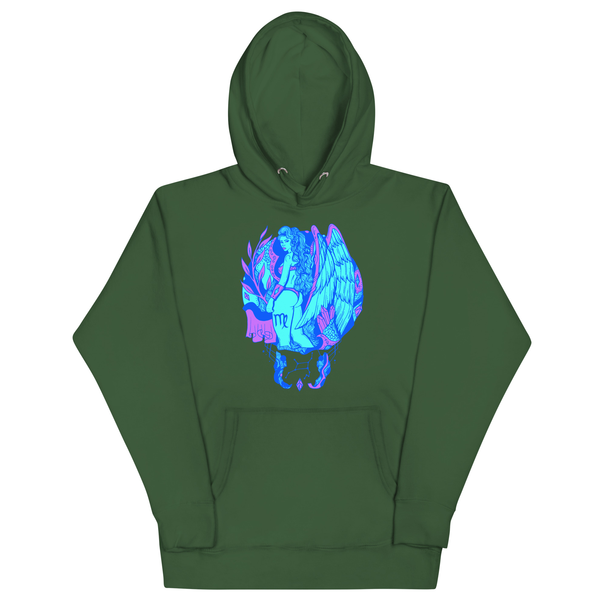 Blue Virgo Beauty Virgo Hoodie – Celestial Streetwear Pull - Image 8