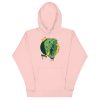 Royal Elephant hoodie featuring a hand-drawn crowned elephant illustration by Kenal Louis, shown in multiple colorways