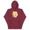 Elephant hoodie with a hand-drawn crowned elephant illustration by Kenal Louis, available in multiple colors including black and forest green