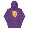 Elephant hoodie with a hand-drawn crowned elephant illustration by Kenal Louis, available in multiple colors including black and forest green