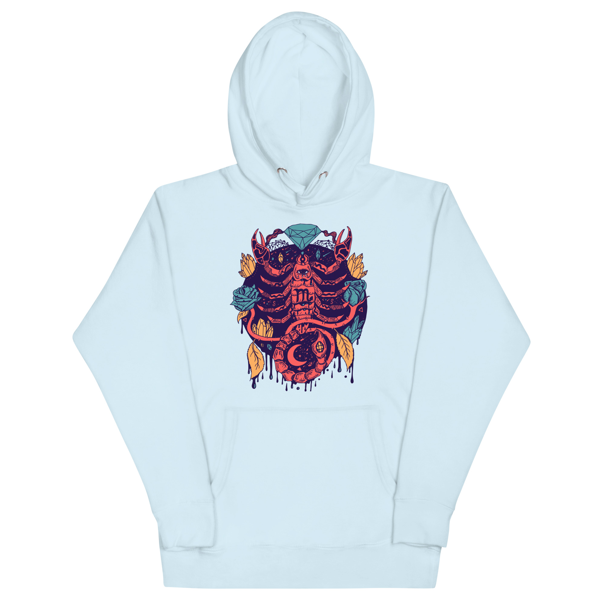 Retro Triadic Mystic Scorpio Zodiac - Scorpio Hoodie - Image 6