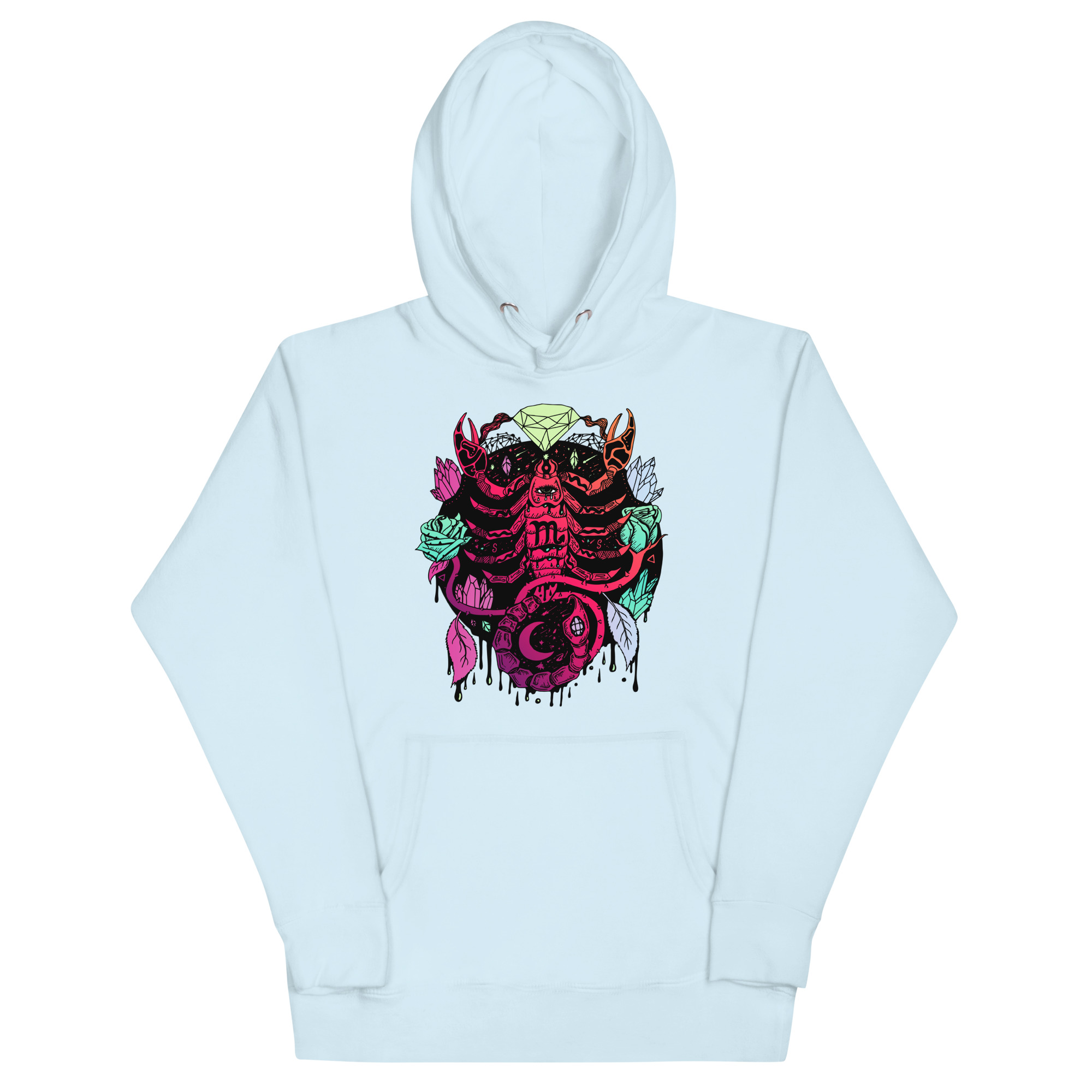 Blue Red Blend Mystic Scorpio Zodiac - Scorpio Hoodie - Image 6