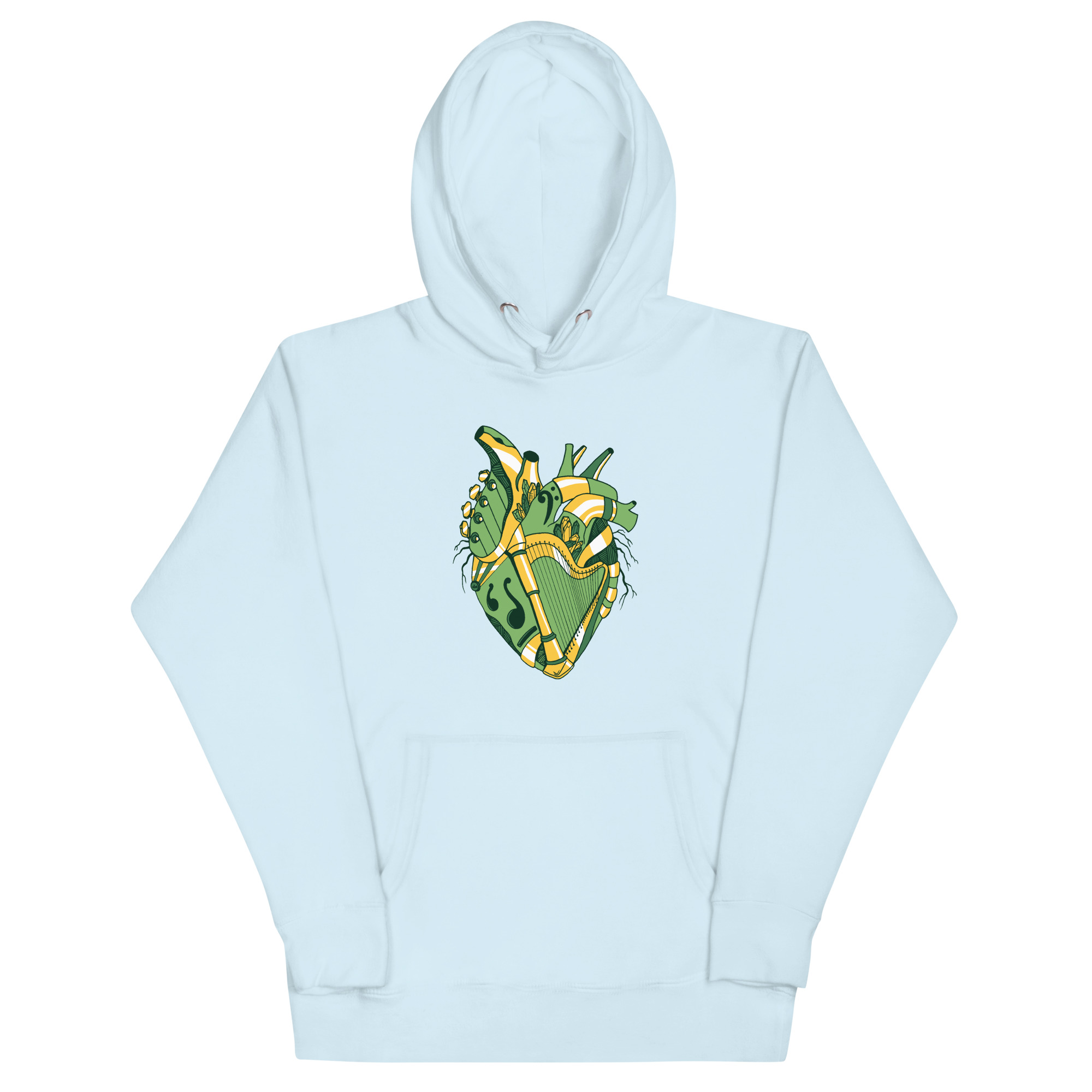 Forrest Green Musical Heart No. 2 - Human Heart Hoodie - Image 6
