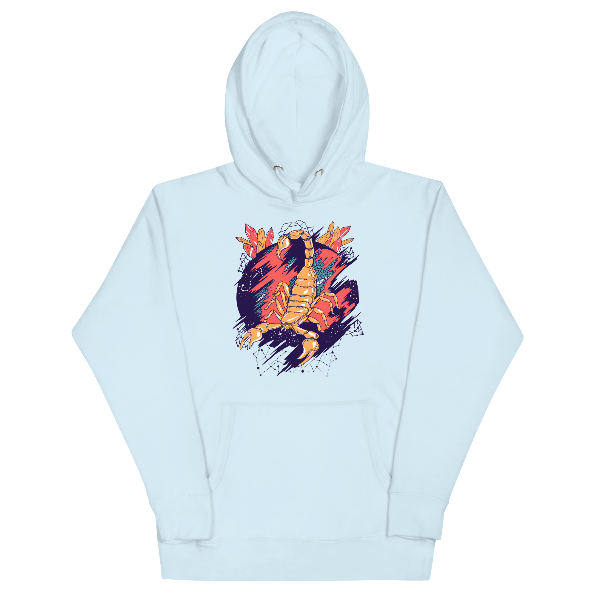 Retro Triadic Cosmic Scorpion - Scorpion Hoodie - Image 6