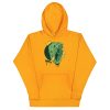 Royal Elephant hoodie featuring a hand-drawn crowned elephant illustration by Kenal Louis, shown in multiple colorways