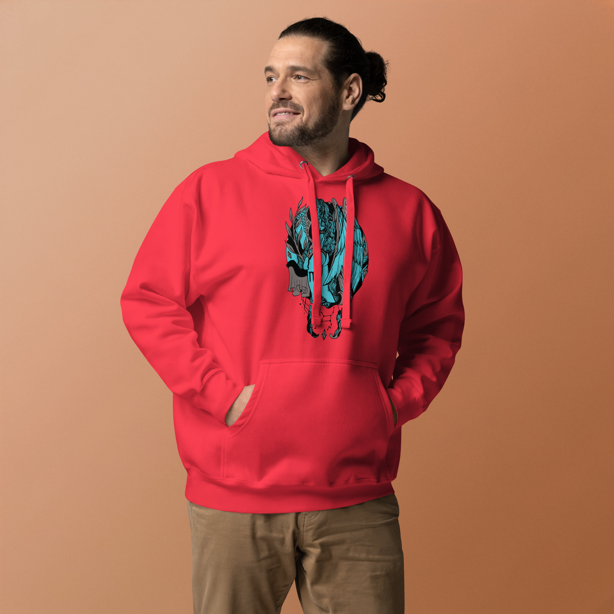 Blue and Grey Virgo Beauty - Virgo Hoodie - Image 2