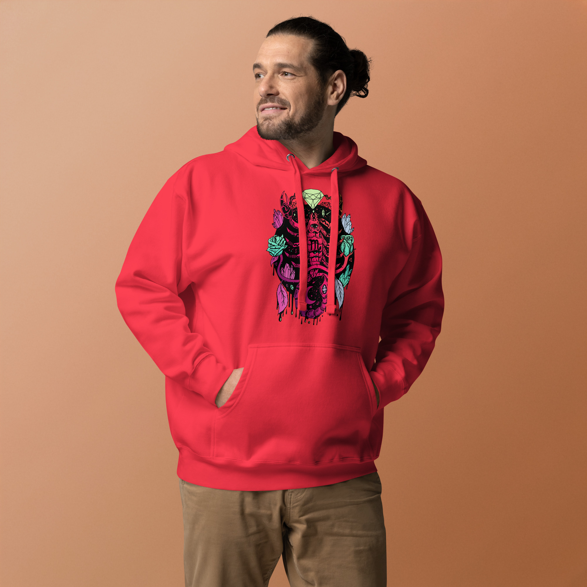 Blue Red Blend Mystic Scorpio Zodiac - Scorpio Hoodie - Image 2